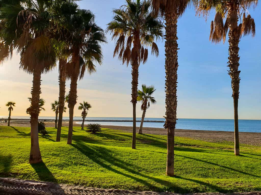 Beautiful beach on Costa del Sol, Spain